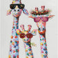 5D DIY Diamond Painting Kits Cartoon Giraffe Diamond Art Sets Full Drill