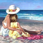 Girl & Mother on the Beach