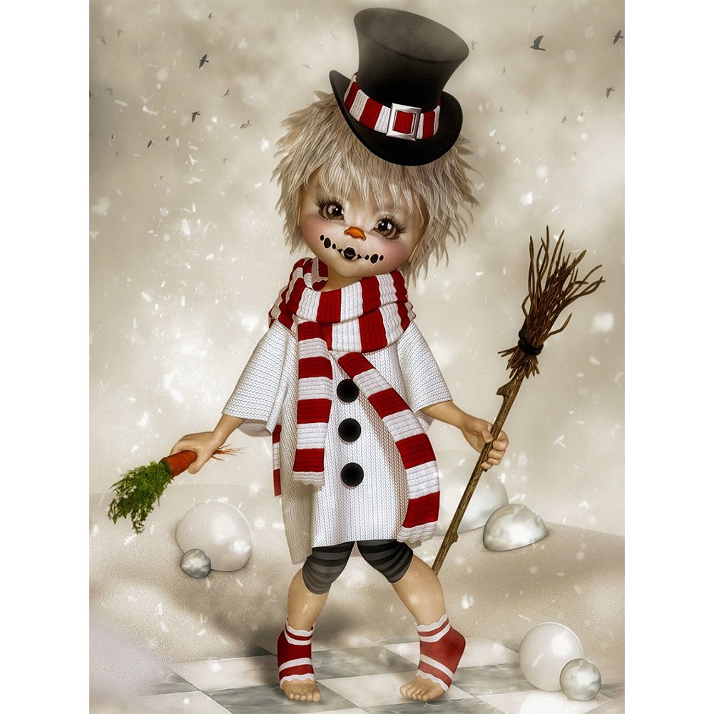 Cute Christmas Cartoon Doll