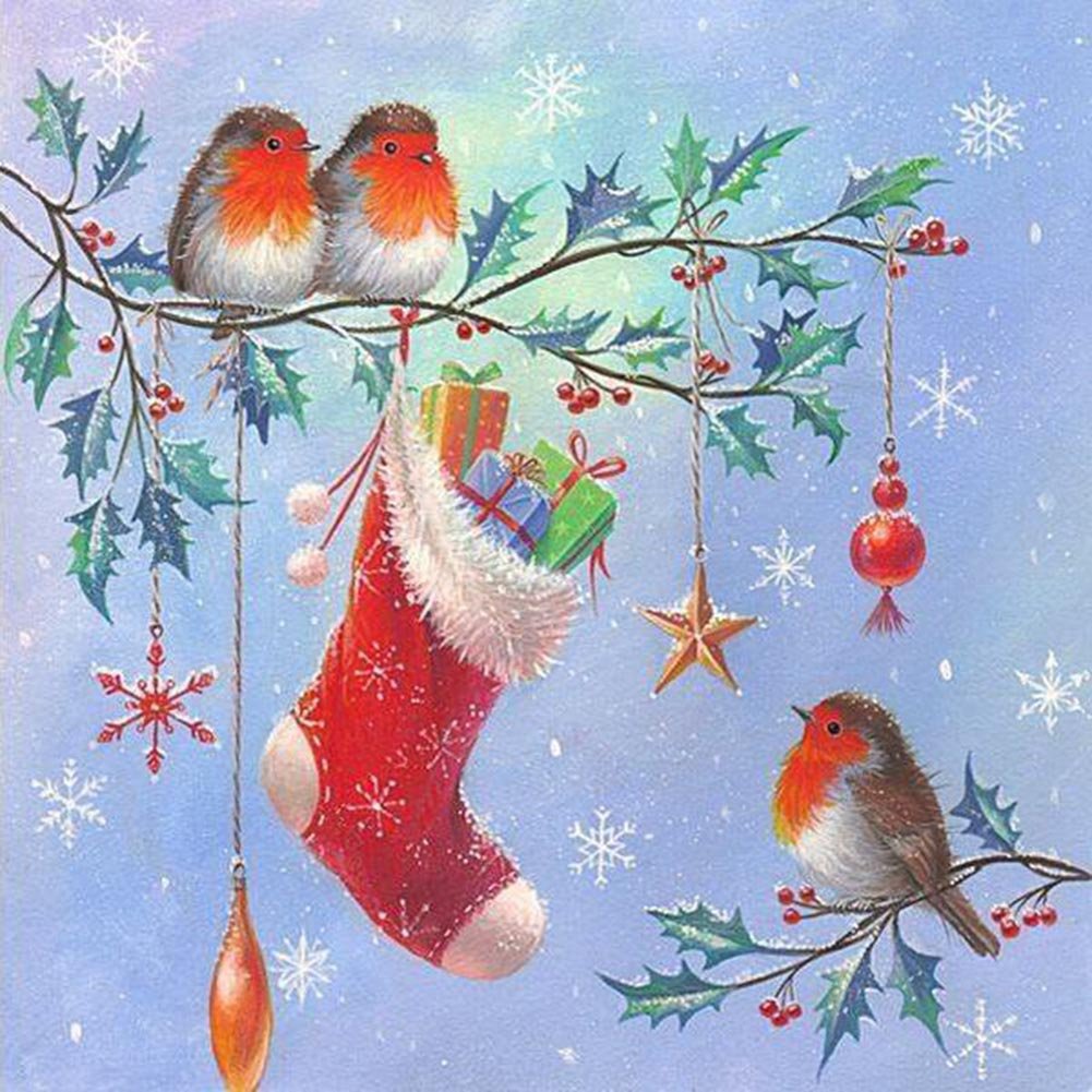 Birds Christmas Stockings