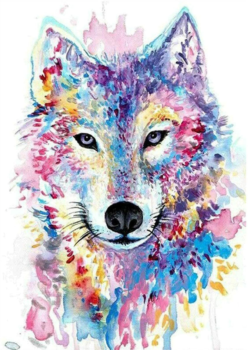 Colorful Wolf