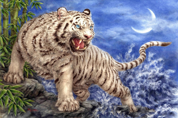 White Tiger and the Waves