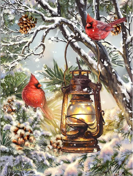 Red Christmas Bird