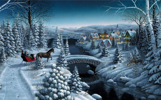 Winter Art by Thomas Kinkade