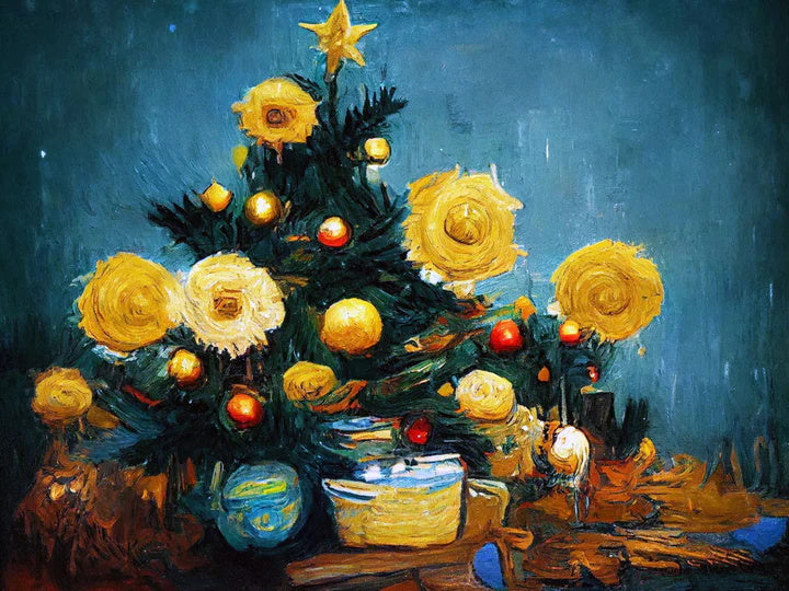 Christmas Tree By Van Gogh