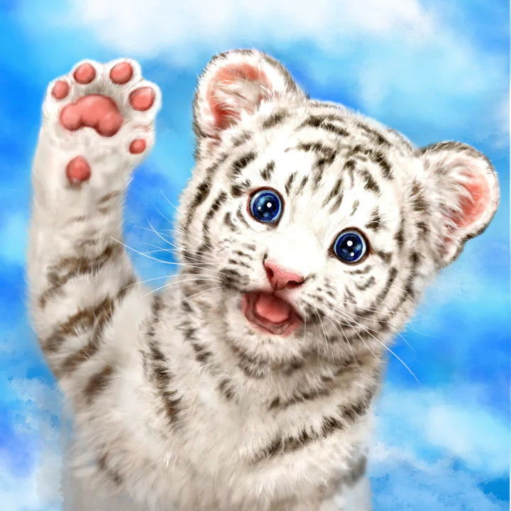 Hi Five White Tiger