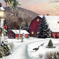 Winter View & Christmas Painting