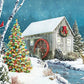 Christmas Tree & Winter Cabin