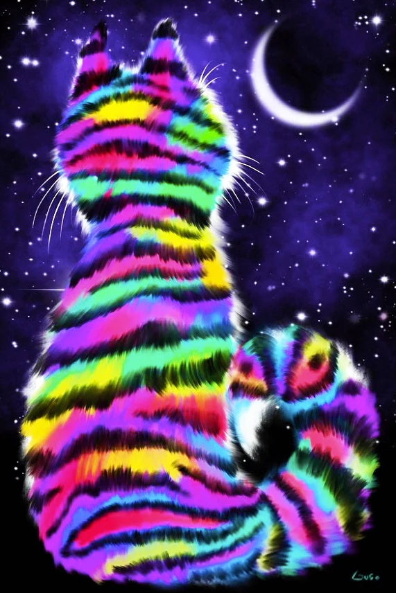 Rainbow Tiger Cat