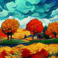 Autumn By Van Gogh