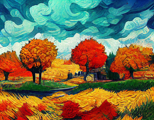 Autumn By Van Gogh