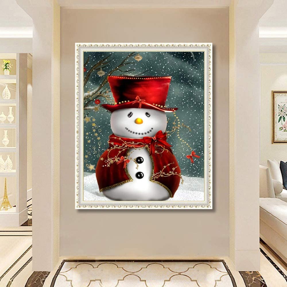 Snowman Full Drill Painting