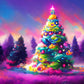 Cotton Candy Christmas Tree
